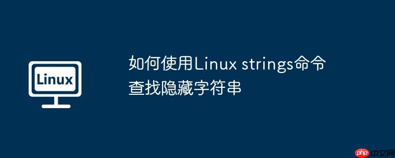 如何使用Linux strings命令查找隐藏字符串