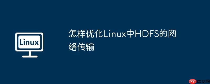 怎样优化Linux中HDFS的网络传输