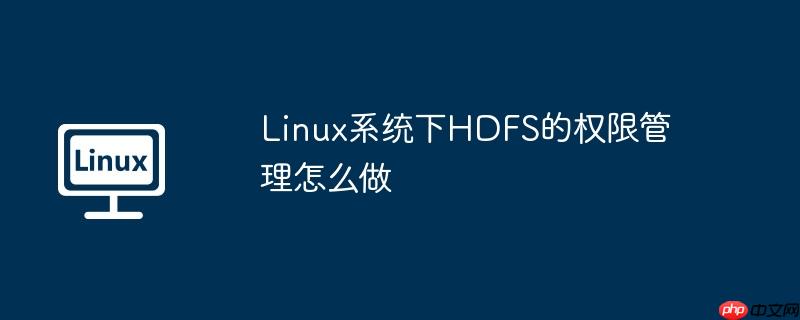 Linux系统下HDFS的权限管理怎么做