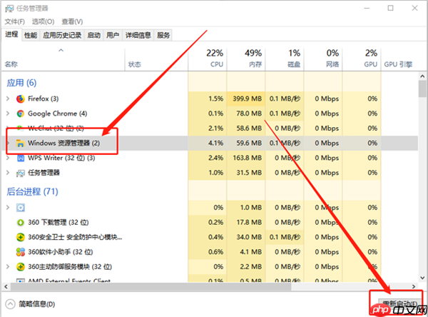 Win10系统桌面任务栏无响应怎么办？