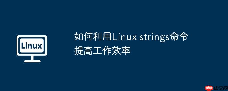 如何利用Linux strings命令提高工作效率