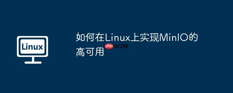 如何在Linux上实现MinIO的高可用