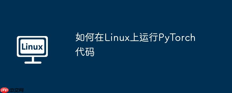 如何在Linux上运行PyTorch代码