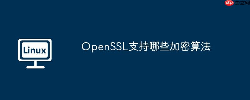 OpenSSL支持哪些加密算法