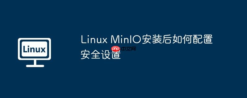 Linux MinIO安装后如何配置安全设置