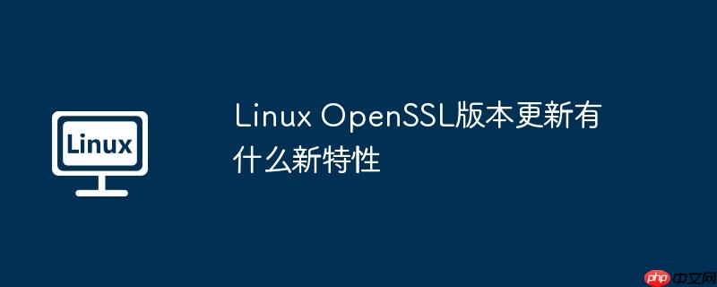 Linux OpenSSL版本更新有什么新特性