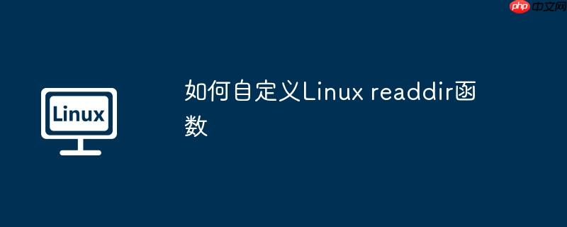 如何自定义Linux readdir函数
