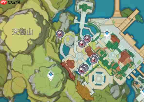 原神霓裳花分布图