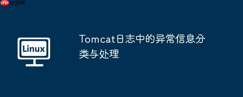Tomcat日志中的异常信息分类与处理