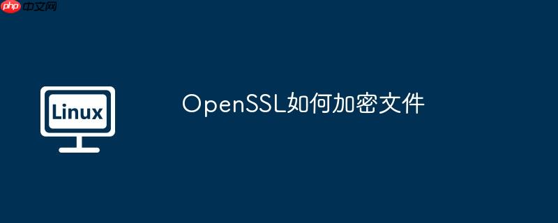 OpenSSL如何加密文件