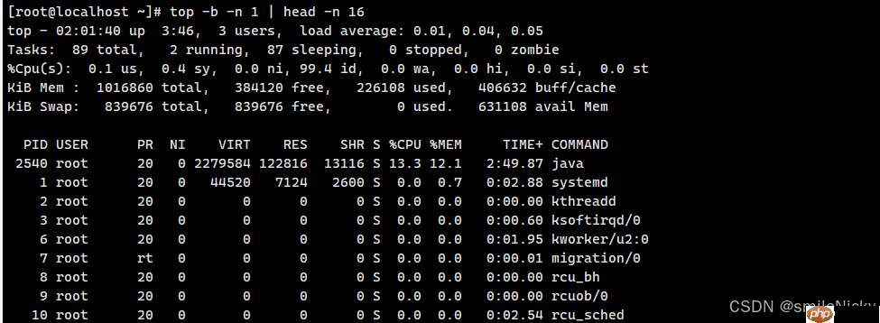 Linux服务器如何快速定时CPU占用高的线程