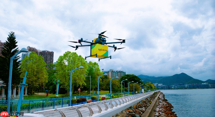 美团无人机香港首条常态化航线开航 翻山跨海配送效率提升近7倍