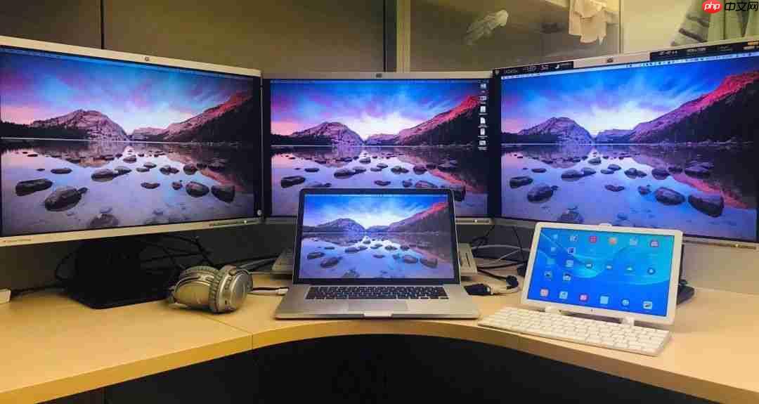 高效开发！借助 Mac + Windows 实现八屏办公！