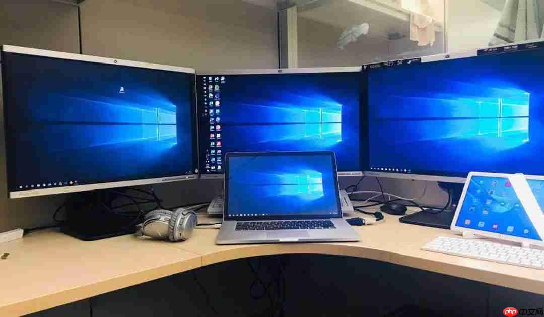 高效开发！借助 Mac + Windows 实现八屏办公！