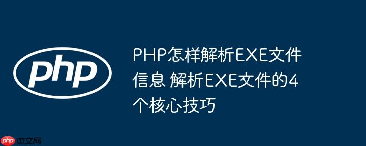 PHP怎样解析EXE文件信息 解析EXE文件的4个核心技巧