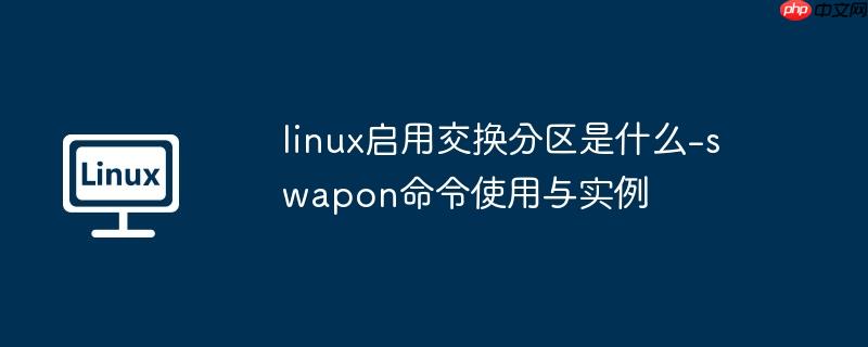 linux启用交换分区是什么-swapon命令使用与实例