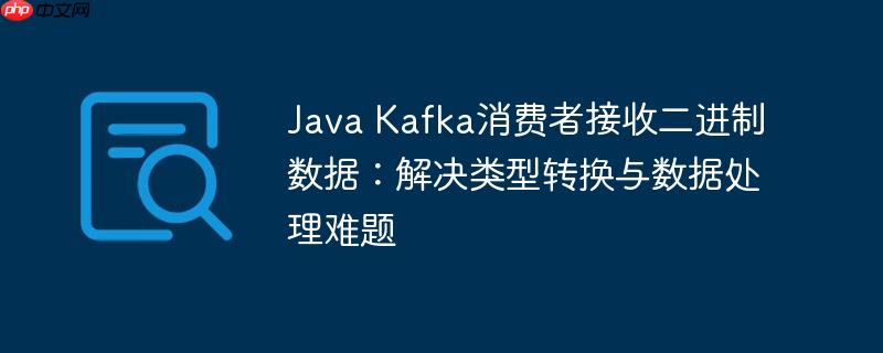 Java Kafka消费者接收二进制数据：解决类型转换与数据处理难题