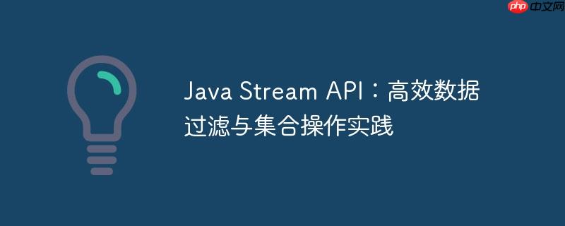 Java Stream API：高效数据过滤与集合操作实践