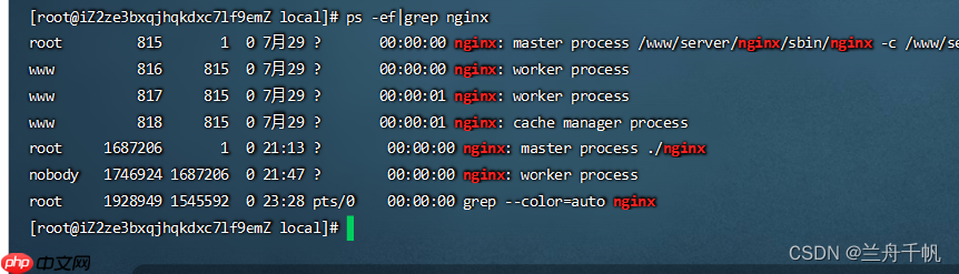 nginx的安装与配置启动（linux）