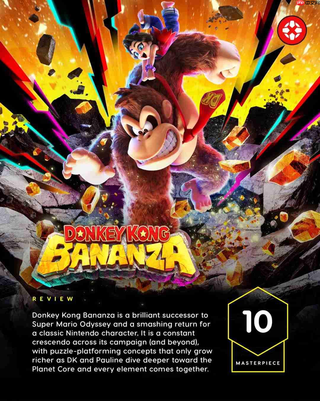 NS2首款杰作！《咚奇刚：蕉力全开》IGN 10分