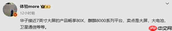 华为畅享80X参数卖点曝光：麒麟8000+近7英寸大屏