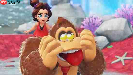 《咚奇刚 蕉力全开》大量截图：和小宝琳一起冒险