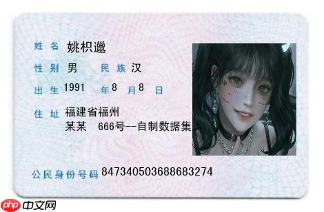 PPOCRLabel半自动工具标注自制身份证数据集 - 创想鸟