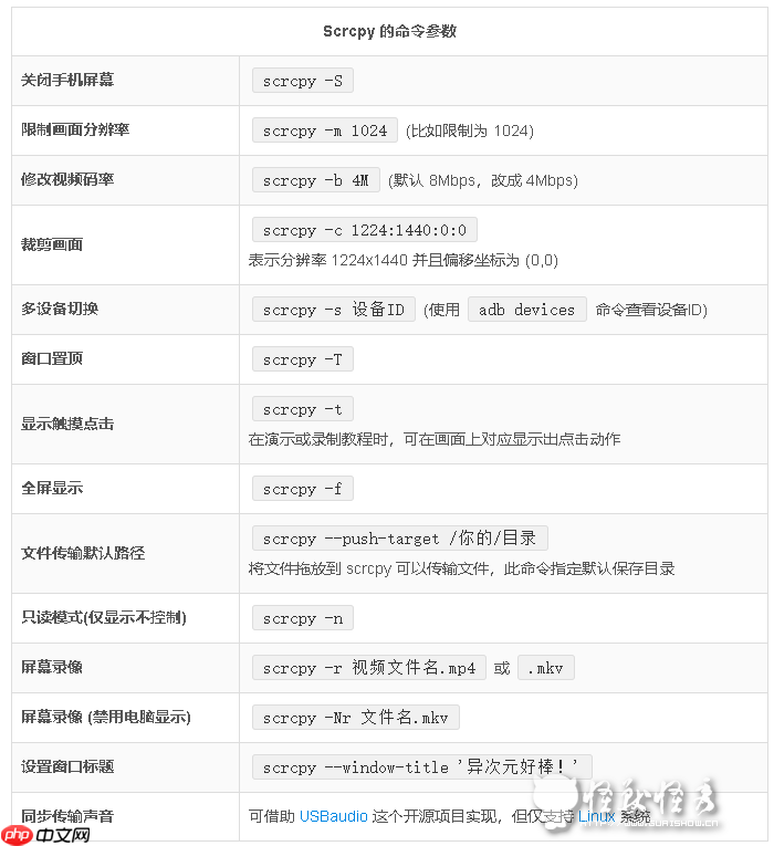 Scrcpy - 开源免费在电脑显示手机画面并控制手机的工具 (投屏/录屏/免Root)