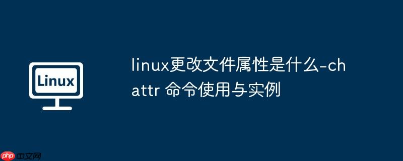 linux更改文件属性是什么-chattr 命令使用与实例