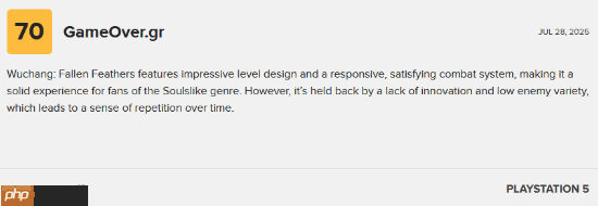 《明末：渊虚之羽》M站媒体评分略有下降 大部分评价均为值得一试