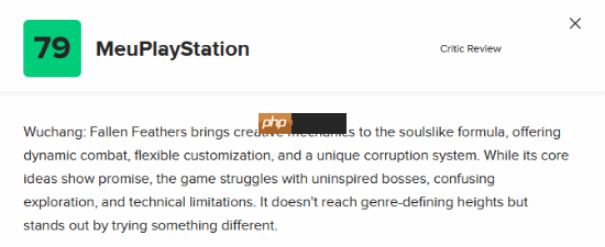 《明末：渊虚之羽》M站媒体评分略有下降 大部分评价均为值得一试