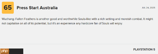 《明末：渊虚之羽》M站媒体评分略有下降 大部分评价均为值得一试