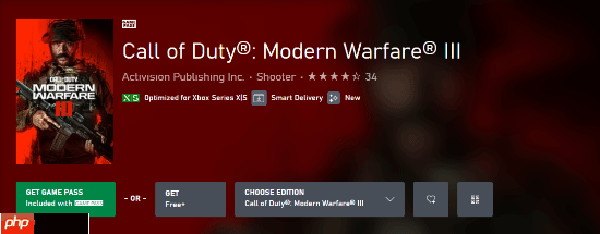 空欢喜一场：Xbox商店可免费领《COD》 但无法游玩