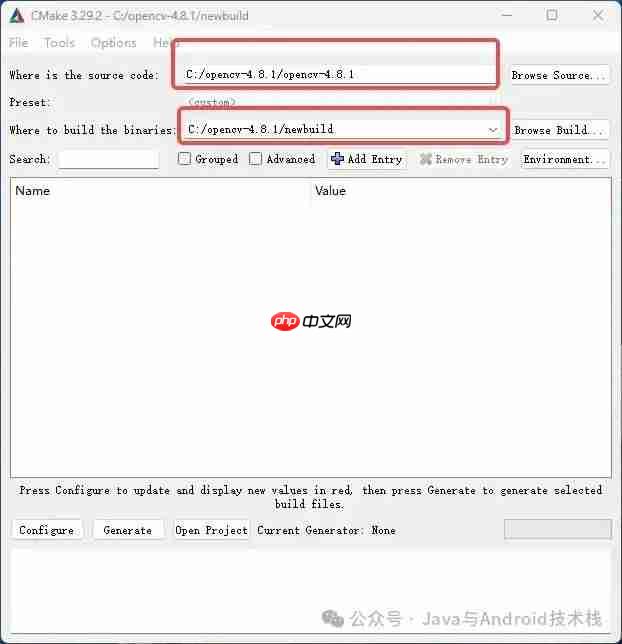 Windows 下使用 CMake + Visual Studio 2022 编译 OpenCV 4.8.1 及其扩展模块