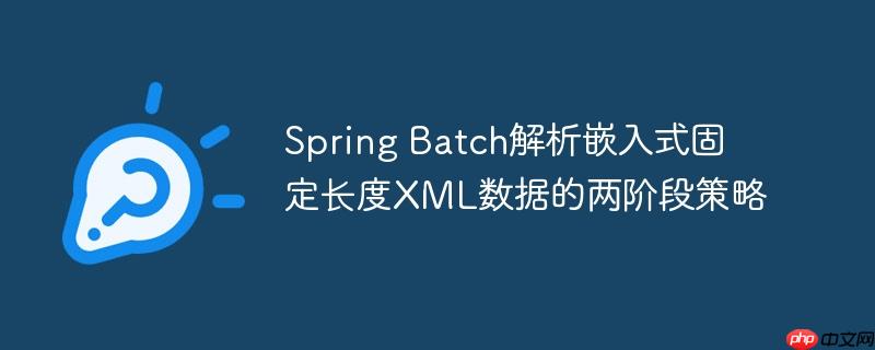 Spring Batch解析嵌入式固定长度XML数据的两阶段策略