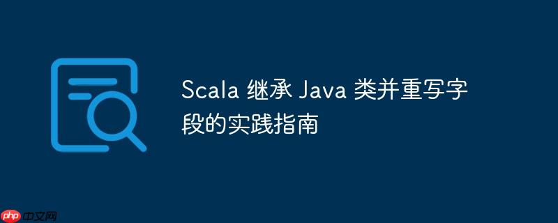 Scala 继承 Java 类并重写字段的实践指南