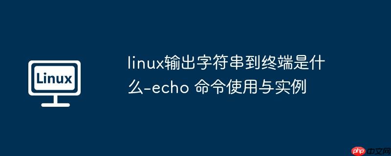 linux输出字符串到终端是什么-echo 命令使用与实例