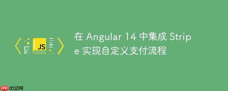 在 Angular 14 中集成 Stripe 实现自定义支付流程