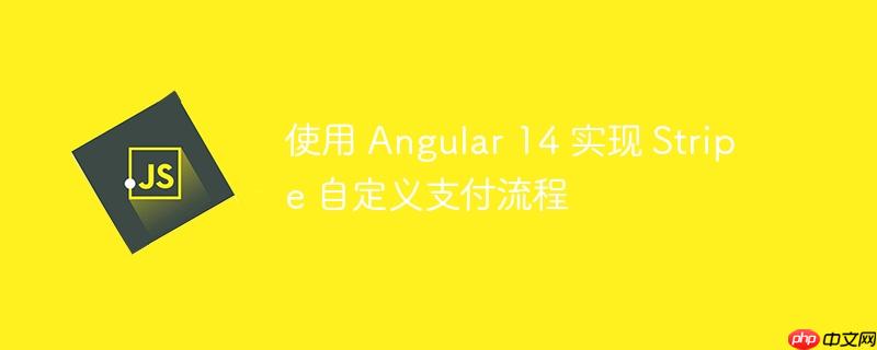 使用 Angular 14 实现 Stripe 自定义支付流程