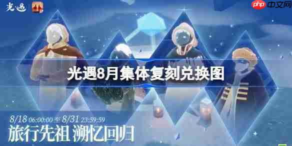光遇8月集体复刻兑换图-光遇8月复刻先祖兑换表2025