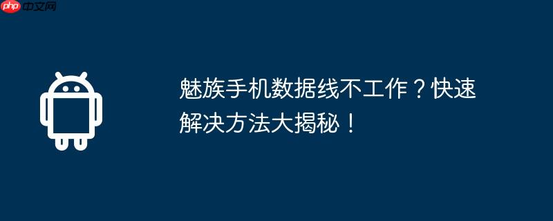 魅族手机数据线不工作？快速解决方法大揭秘！