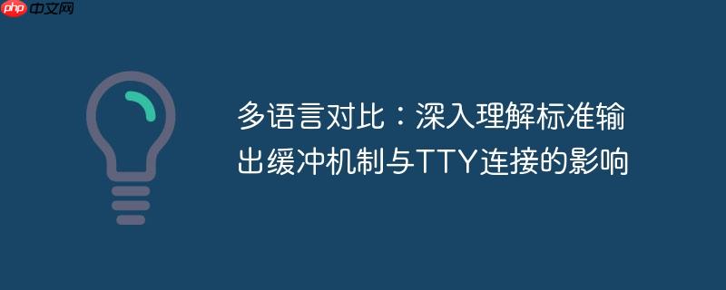 多语言对比：深入理解标准输出缓冲机制与TTY连接的影响