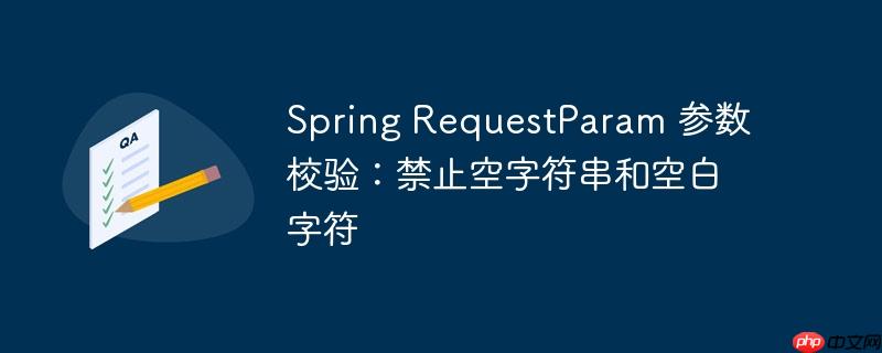 Spring RequestParam 参数校验：禁止空字符串和空白字符