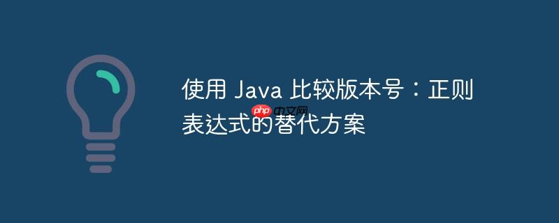 使用 Java 比较版本号：正则表达式的替代方案