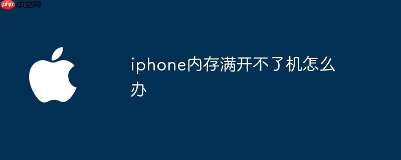 iphone内存满开不了机怎么办