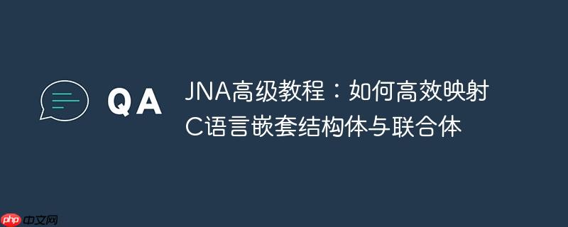 JNA高级教程：如何高效映射C语言嵌套结构体与联合体