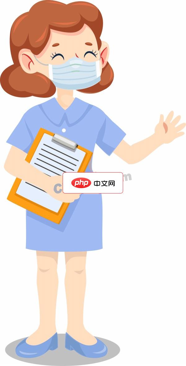 卡通风格医疗工作者插画矢量