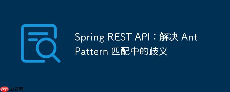 Spring REST API：解决 AntPattern 匹配中的歧义