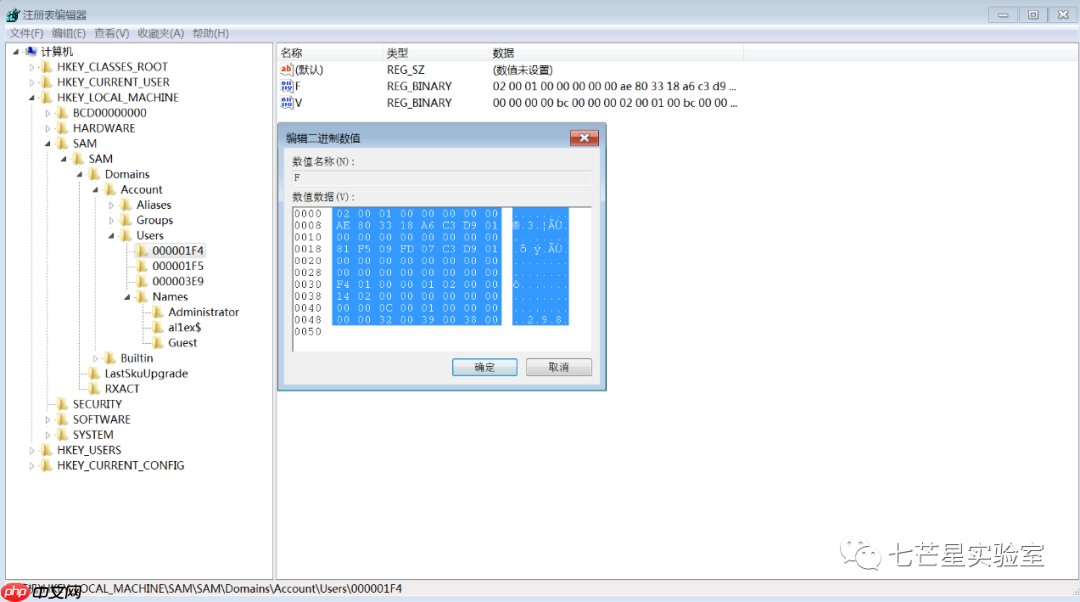 Windows权限维持之账户隐藏篇
