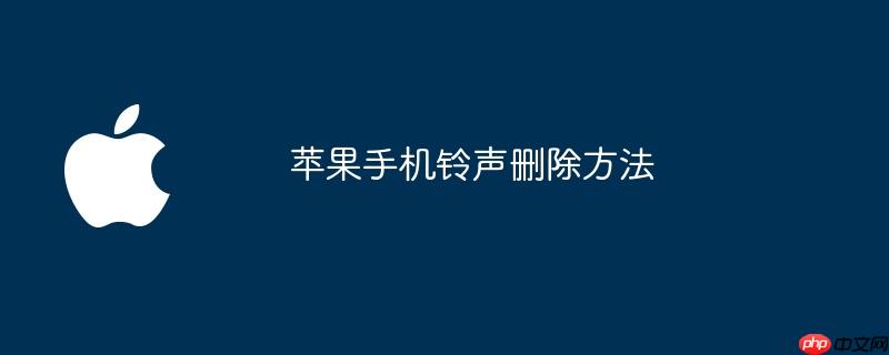 苹果手机铃声删除方法